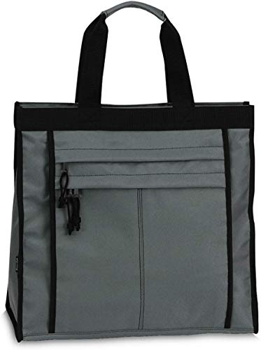 Noey & Lou Einkaufstasche Shopper Tasche Umhängetasche Strandtasche Tragetasche mit verstärktem Boden (Grau)