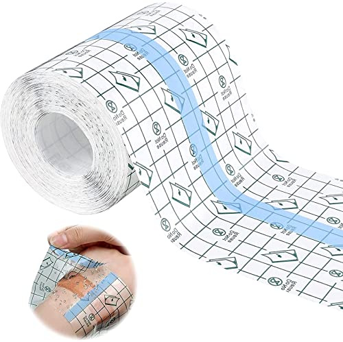 Fascia impermeabile trasparente, 15 cm x 10 m, nastro impermeabile, nastro adesivo trasparente, per la pelle tatuata