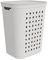 Rotho Jona Wäschesammler 55l mit Deckel, Kunststoff (PP recycelt), 55l (43.2 x 35.5 x 53.3 cm) (Weiss)