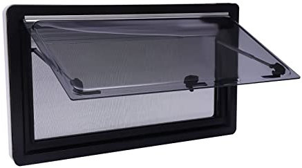 900 x 500 mm - Fenêtre de caravane pliante avec volet roulant intégré et protection solaire pour caravane