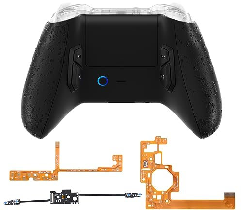 eXtremeRate VICTOR S Remap Kit per Xbox One S X Controller,6 Profili&Cover Posteriore&Grip&4 Tasti Posteriori per Xbox One S/X Joystick Model 1708(NON Include Controller)-Nero Antiscivolo