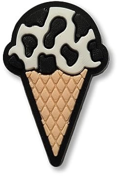 Super Cute Cow Print Ice Cream Cone - Charms For Crocs/Shoes - Food
