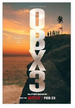 EMIGOS Outer Banks Staffel 3 Poster auf Leinwand, Schlafzimmer, Dekoration, Sport, Landschaft, Büro, Raumdekoration, Geschenk, ungerahmt, 30 x 45 cm
