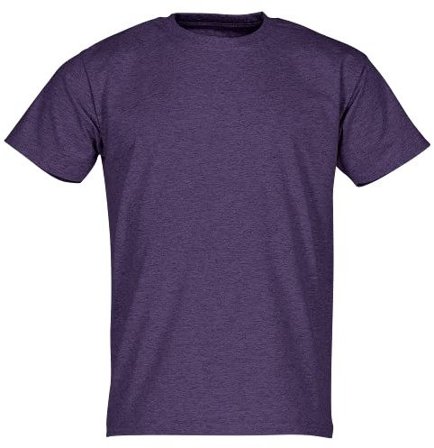 Fruit of the Loom - Maglietta Valueweight T, Viola mélange, XL