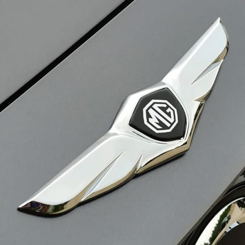 AMENAS Auto Emblem für MG MG3 MG5 MG6 MG7 MG TF ZR ZS ES HS GS ONE Navigator, Badge Aufkleber Metall Auto Externe Dekoration Zubehör Front Motorhaube Kofferraum Abzeichen,A