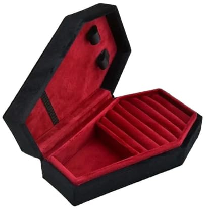 Ro Rox Samt Sarg Schmuckkästchen für Halsketten Ohrringe Ringe Gotisch