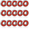 OUDQFCJ 15pcs 608RS Kugellager Metall Double Shielded Miniatur Rillenkugellager für Skateboard Roller Inline Skates