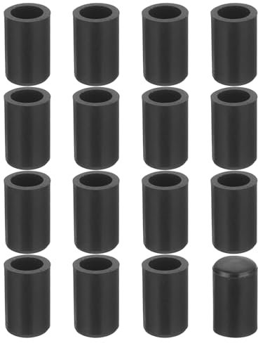 QUARKZMAN 56 Pcs Protection Pied de Chaise, 6mm Embout de Pied de Chaise en PVC sans Marquage Antidérapants Rond Protecteurs de Sol pour Pieds de Table, Noir