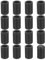 QUARKZMAN 56 Pcs Protection Pied de Chaise, 6mm Embout de Pied de Chaise en PVC sans Marquage Antidérapants Rond Protecteurs de Sol pour Pieds de Table, Noir