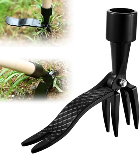 Atuoxing Abnehmbar Unkrautstecher, Unkrautausstecher Werkzeug zur Unkrautentfernung, Stand Weed Remover Tool Wurzelentferner, Garten Hand Unkrautstecher
