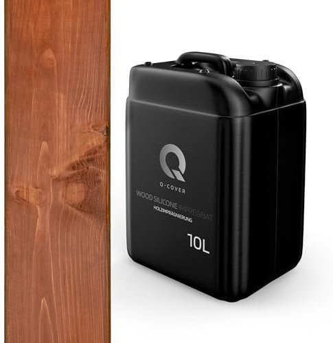 Q-COVER holzimprägnierung Mahagoni 10 L 2 in 1 holzschutz farbimprägnierung imprägniermittel holzschutzmittel imprägnierung abperleffekt alle holzarten holzgrundierung