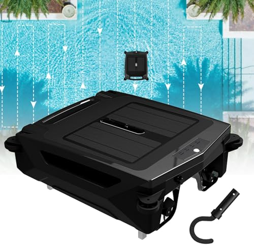 Aredwhiterui Skimmer Robótico para Piscinas con Energía Solar/Batería: Resistencia De 18H, 2 Modos De Limpieza, Funciones Automáticas De Evitación Y Escape, Adecuado para Limpieza De Piscinas De 80㎡