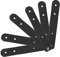 CIYODO 6st Schnallenwickler Aus Leder Kabelbinderclips Kabelhalter Kabelbinder Mit Druckknopf Schreibtisch-drahthalter Usb-y-kabel Schwarze Kabelbinder Kabelclips Kabelorganisator Haut