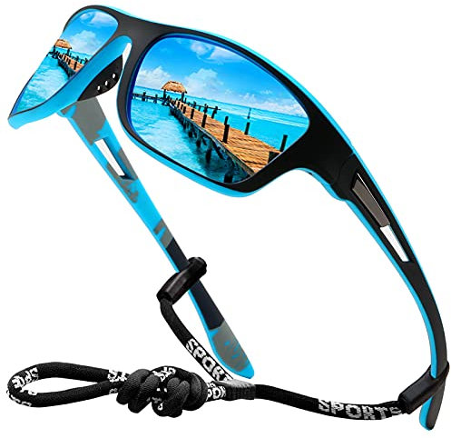 Perfectmiaoxuan Polarisierte Sonnenbrille Herren Damen für Radfahren Fahren Angeln Klettern Sommer Sportarten Leichtgewicht Urlaub Reisen Sonnen brille UV400-Schutz