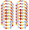 12 Stück Hawaii Ketten, Blumenketten Blumen Girlande, Hawaii Party Hawaii Deko, Luau Party Hawaii Bunten Girlanden, Hawaiiketten Hawaii Blumen Halskette für Hawaiian Beach Party Deko Accessoires