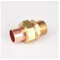 NHKSFBLQ Brass 1/4 3/8 Male- 8/10mm I.D Copper Weld Socket End Feed Union Pipe Adapter Air Conditioner Refrigerator Chiller Plant(Copper I.D 8mm,1/4)