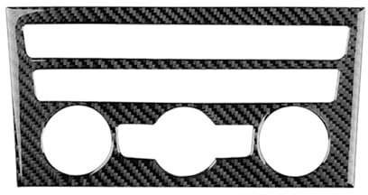 Auto Interieur Panel Echte Weiche Carbon-Faser-Aufkleber LHD RHD Auto-Zentralsteuerungs-Bildschirmverkleidung Für Seat Für Leon 2013 2014 2015 2016 2017 2018 2019 2020 Auto Interieur Abdeckung(AC Blac