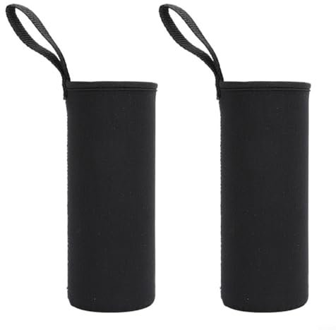 Insulated Cup Sleeve, Water Bottle Insulation Sleeve Bag 2-piece Set, For 550Ml-1500ml - Sports Camping Hiking Insulation Protective Cover(750ML black)