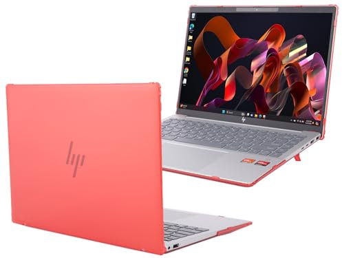mCover Funda solo compatible con laptop HP Pavilion Plus 14-EY0000 14-EW0000 Series Windows 2023~2025 de 14 pulgadas (no es compatible con ningún otro modelo HP), color rojo