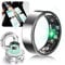 Lozltx Smart Ring Android【JZ5.0-Chip & 0% Messfehler】【Militärgeprüftes Titan-Design & IP68】 Fitness Ring- 22-Sprachen-Support Smartringe für Damen & Herren für Android IOS #11