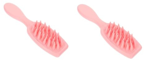 BESTYASH 2 Stück Haarschampoo Bürste mit Massagefunktion Kopfhaut Massager für Sanftes Waschen und Gründliche für Haartypen Lockig