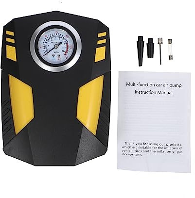 Ciieeo Gonfleur De Pneus De Voiture Pompe Gonflable Automatique Compresseur Air Portable Pompe à Air Pour Véhicule Led Intégré