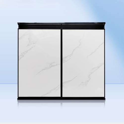 Kitchen Cabinet Doors, Doors Replacement for Kitchen/Bath/Closet, Aluminum Alloy Frame Tempered Glass Panel, Waterproof, Custom Sized