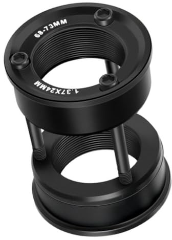 Serenophile Exzenter-Tretlager-Umrüstsatz, verstellbar, 68–73 mm, CNC-Aluminiumlegierung, BB für Mountainbike, Rennrad, Rahmen-Upgrade, Schwarz