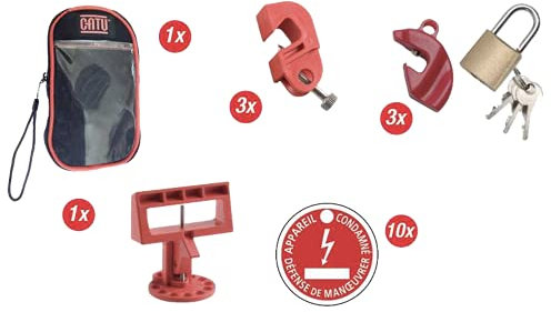 kit de condamnation tous disjoncteurs - catu kit-consi-01d