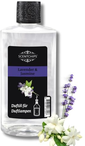 Scentchips® Duftöl Lavendel & Jasmin – Aromaöl für Diffuser & Duftlampen – Raumduft & Parfümöl – Nachfüllflasche 475ml