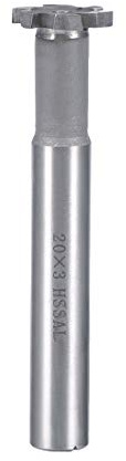 Sourcingmap High Speed Steel T Slot End Mill Milling Cutter 6 Flutes 20mm Cutting Dia 3mm Depth