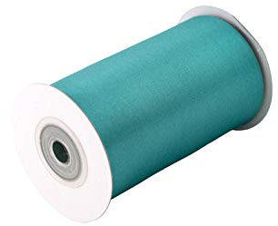 Satinband 100mm x 10m Rolle - FARBAUSWAHL in 3/6/12/18/25/38/50/75/100mm - farbecht & waschbar - Schleifenband für Ostern - Geschenkband zum Verpacken Dekorieren Basteln - Petrol 347