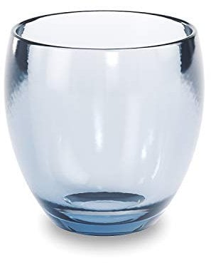 Umbra Droplet Zahnputzbecher, Zahnbürstenhalter, Mundbecher und Becher für Make-Up Pinsel aus Acrylglas, Denim Blau, normal