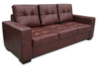 Quattro Meble Echtleder 3 Sitzer Sofa Mallorca Pik Breite 205cm Ledersofa Echt Leder Granada Cognac Couch große Farbauswahl !!!