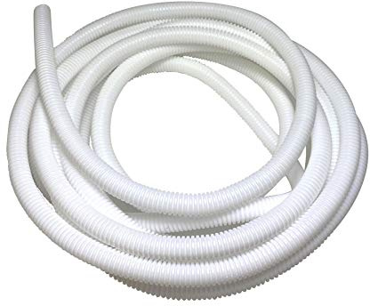 PE-Wellrohr, flexibel, nicht geteilt, 19,5 mm – 2 m, Weiß