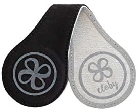 Cloby CBY-CRF1-BLA Magnet Clips 2er Set Reflektierend Canvas schwarz/grau
