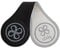 Cloby CBY-CRF1-BLA Magnet Clips 2er Set Reflektierend Canvas schwarz/grau