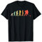 Retro Ice Hockey Evolution Gift For Ice Hockey Players T-Shirt