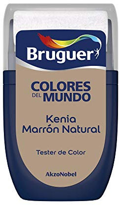 Bruguer Tester Colores del Mundo Pintura para paredes monocapa Kenia Marrón Natural