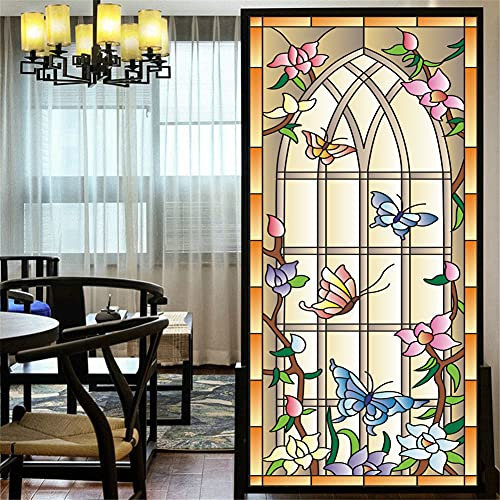 Film décoratif pour fenêtre - Film teinté pour fenêtre de maison et bureau - 59 x 140 cm (l x L)