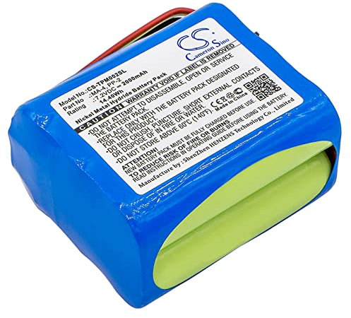 TCTK Akku 2000mAh Kompatibel mit [Tivoli Audio] PAL BT, PAL+, PAL+ BT, für [TEAC] R-1, R-2, R-5, R1, R2, R5 Ersetzt BP-R1, BP-R12EU, BP-R1EU, BP-R2, BP-R5, MA-4, PP-2