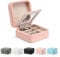 Vlando Schmuckkästchen Reise, Schmuckbox Klein Damen, für Ringe Ohrringe mit Spiegel Jewelry Box, Schmuckaufbewahrung Leder, Schmuckschatulle für Mädchen, Frauen Geschenk