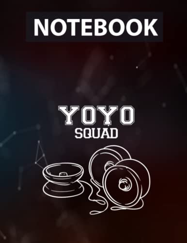 Yoyo Squad Yo-yoing Retro Hobby 90s Lined Journal - 8.5 x 11 inches - 130 Pages