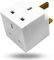 2 Way 3 Pin Plug Adapter - 13A Multi-Plug Power Adaptor Extension With Double Socket Splitter UK Plug Adapter Used For Smart Phone, Refrigerator, Computer, Laptop, LED, TV & Other Home Accessories.