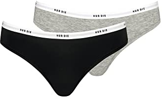 Nur Die Soft Slip 2er Pack aus Baumwolle mehrfarbig sportlich Damen