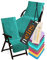 npluseins Housse de Protection pour transat ou Chaise de Jardin - éponge 1593.2317, transat 70 x 200 cm, pétrole