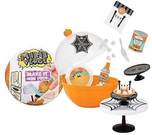 MGA's Miniverse Seasonal Make It Mini Food - Halloween Serie 1 - Verpackte -Sammlerstücke - DIY, Kunstharz-Spielzeug, Nachgebildete Lebensmittel - Nicht Essbar - Für Kinder und Sammler ab 8 Jahren