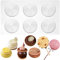 Spirale Runde Silikonform Tourbillon Scheibenform Backform für Käse, Lutscher, Schicht, Schokolade, Seife, Kerzen, Glasur, Kuchenformen 6 Mulden Scheibe Durchmesser 7,6 cm