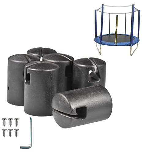 Trampolin Ca_ps, Trampolin Pole Ca_p Enclosure, Protective Thicken Trampolin Enclosure Pole Ca_p, G Shaped Pole Ca_p Trampolin Shell Rod Ca_p, With Screw For Flat Steel Sheet Top Rin_g System