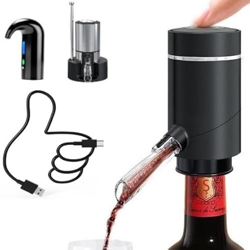 Electric Wine Aerator, CorporateGiftPro Electric Wine Decanter, Wine Dispenser, Wine Pourer, Wine Accessories Sprout Pourer and Wine Gifts for Wine Lovers